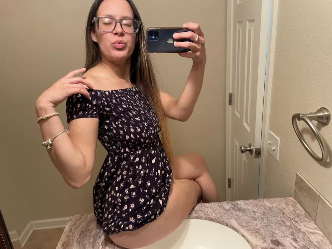 What a fun sink position🙊🤪