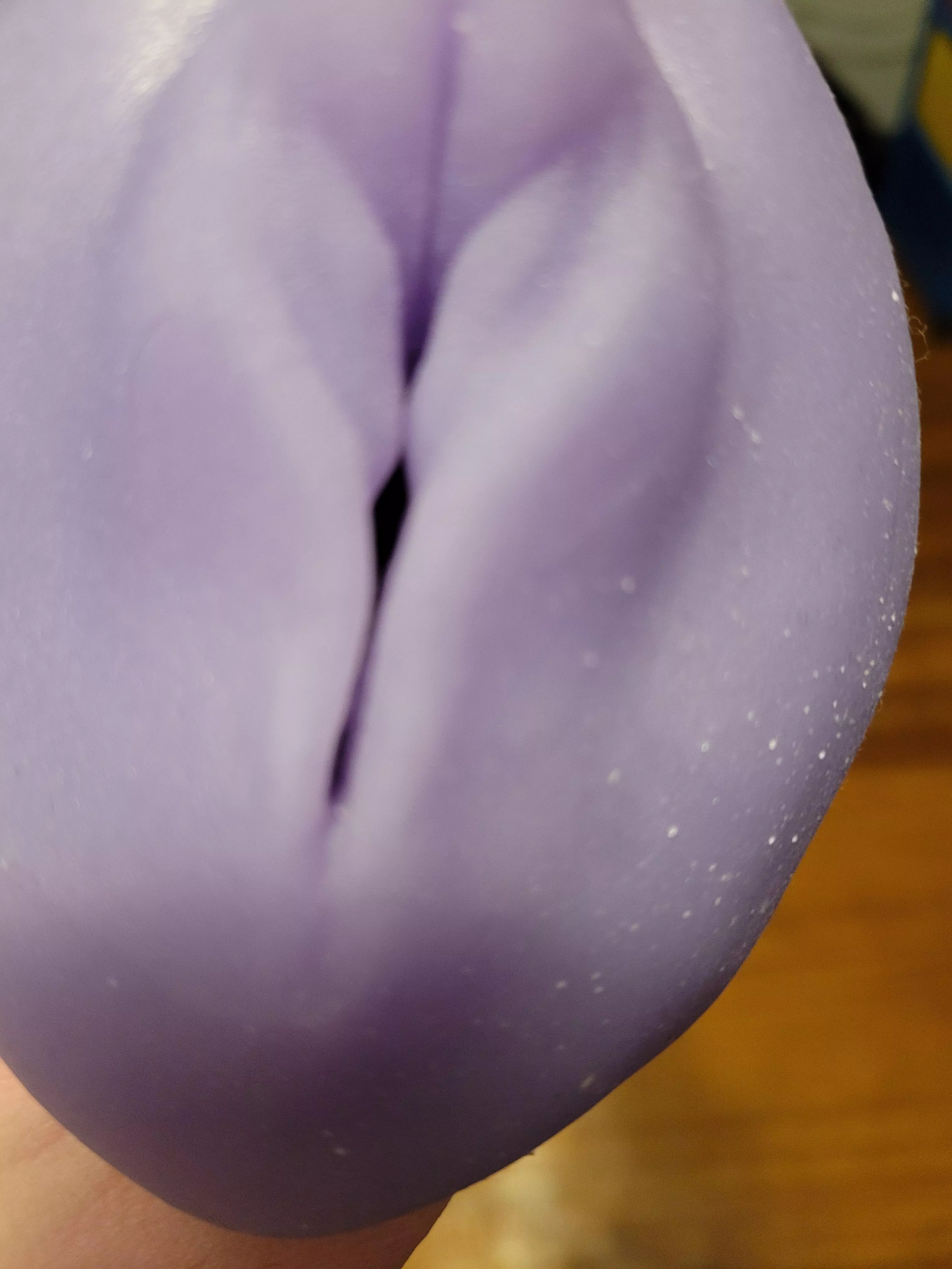 What are these white particles on my brand new BD? Is this normal?