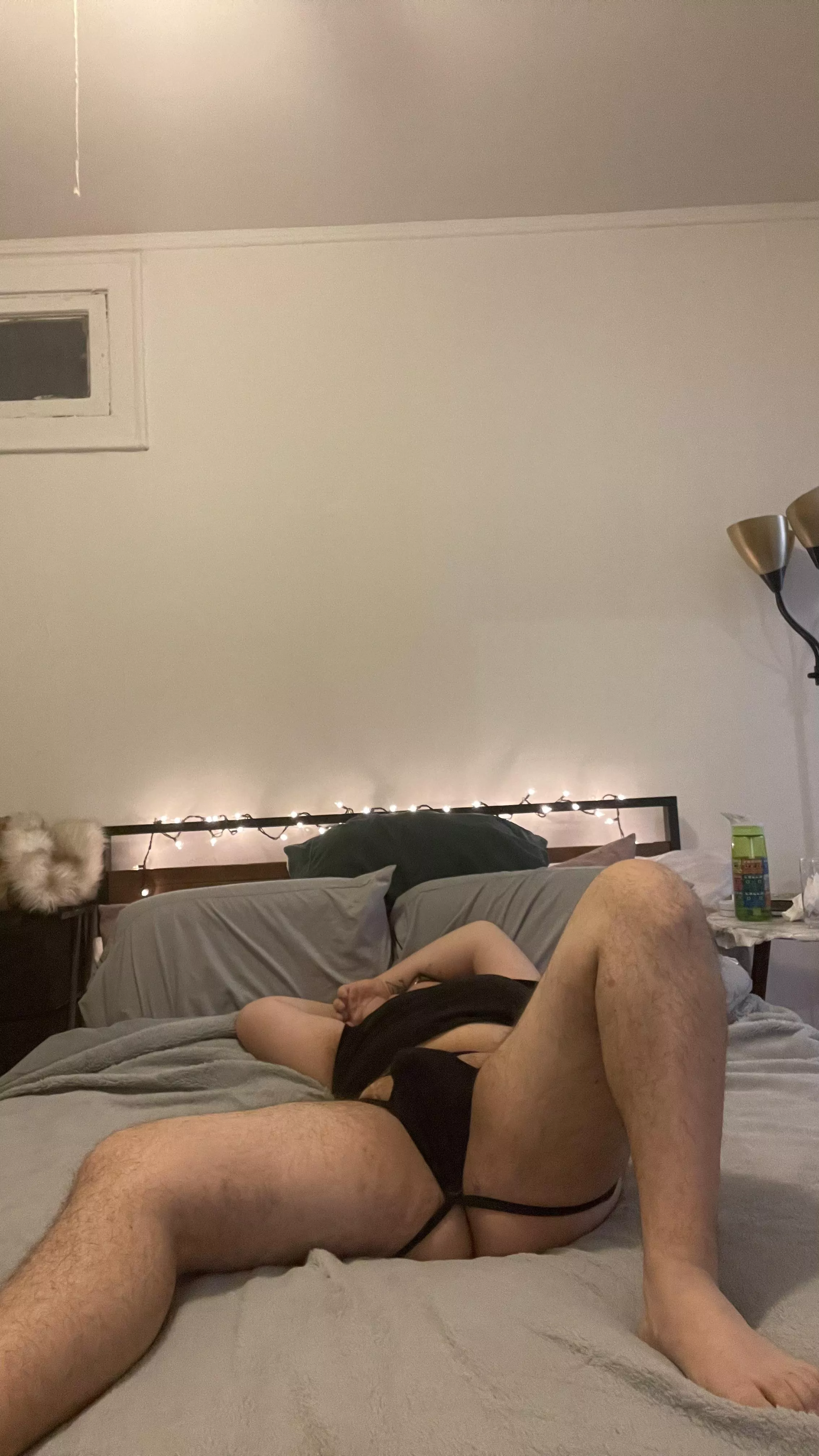 What are you doing if you walk in on me like this?