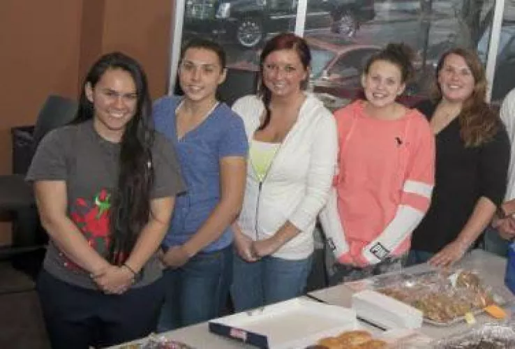 What college dental student is getting their mouth checked up