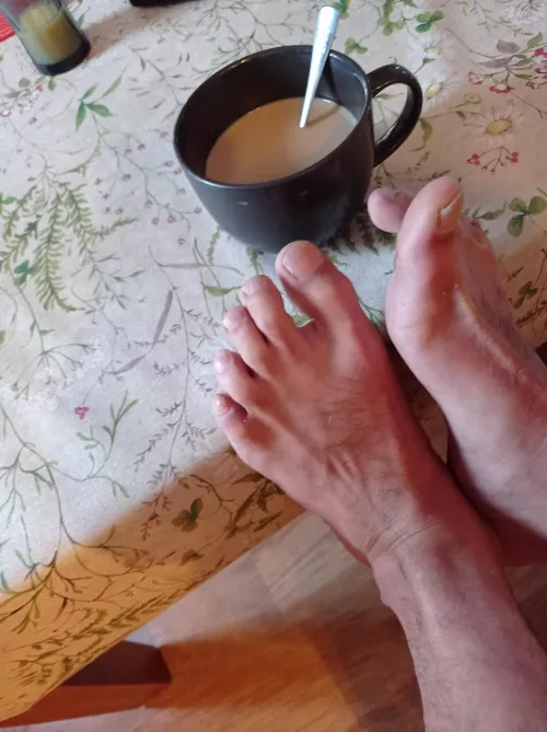 What do you choose? A cup of coffee or my legs?