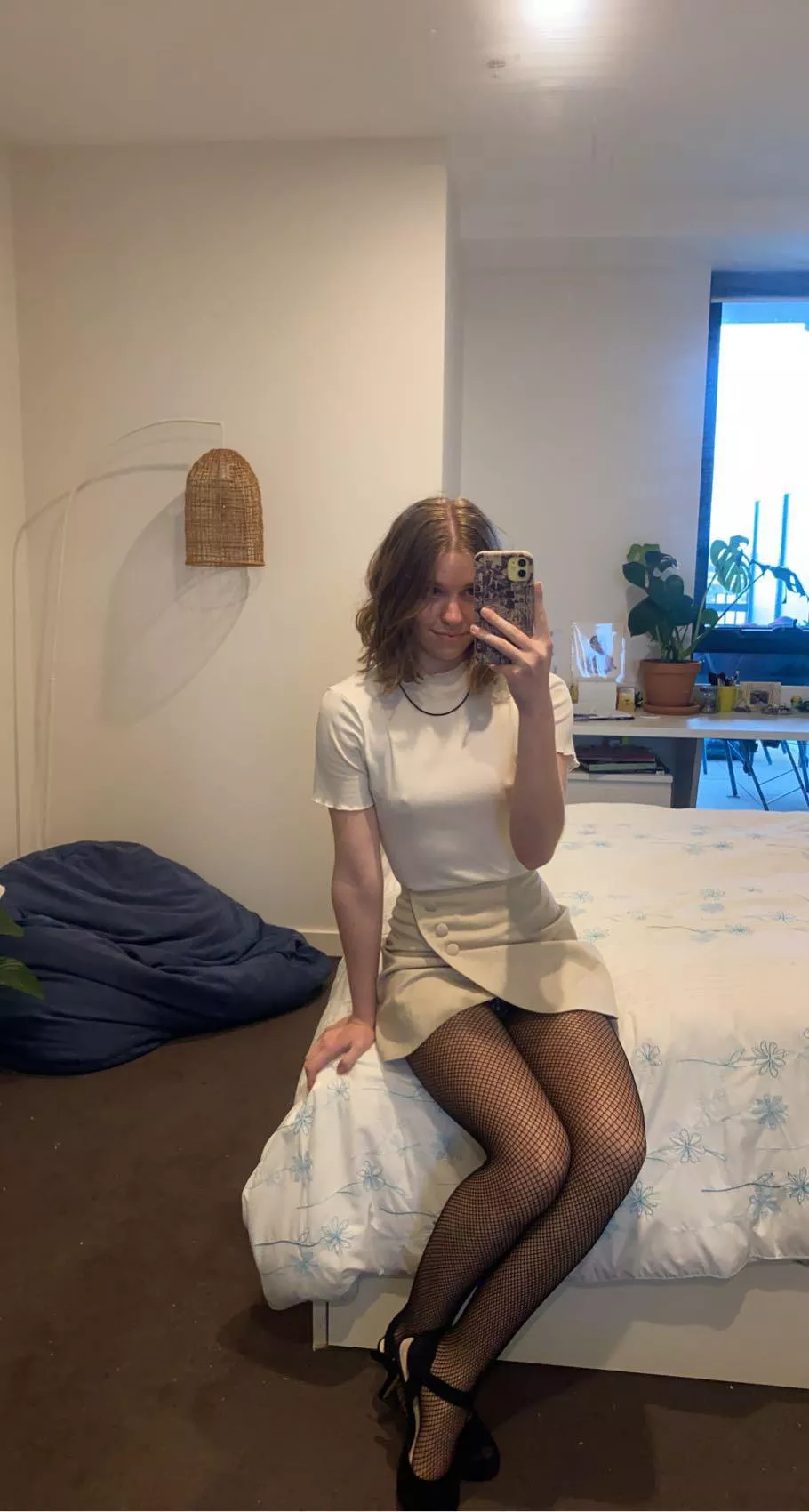 what do you think of my legs in these fishnets? good enough to rip a hole in? 👀