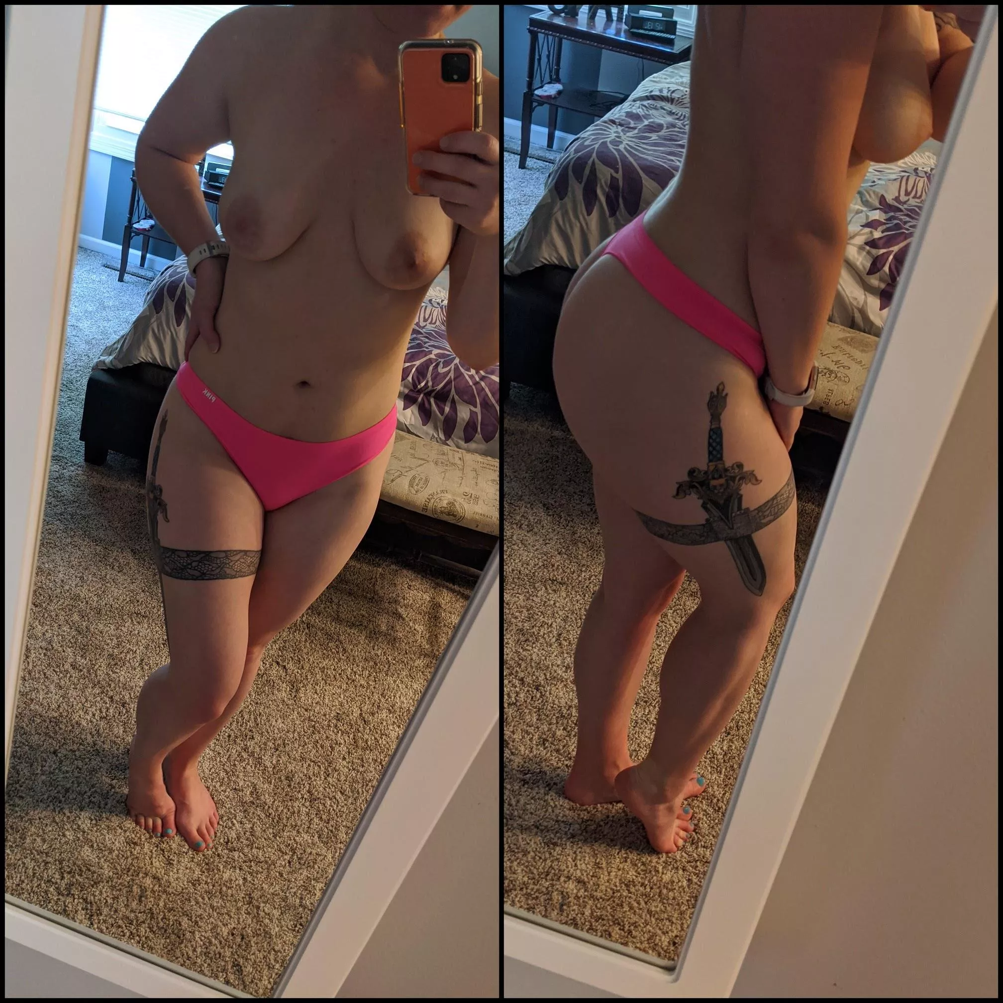 What do you think of my new pink undies?!
