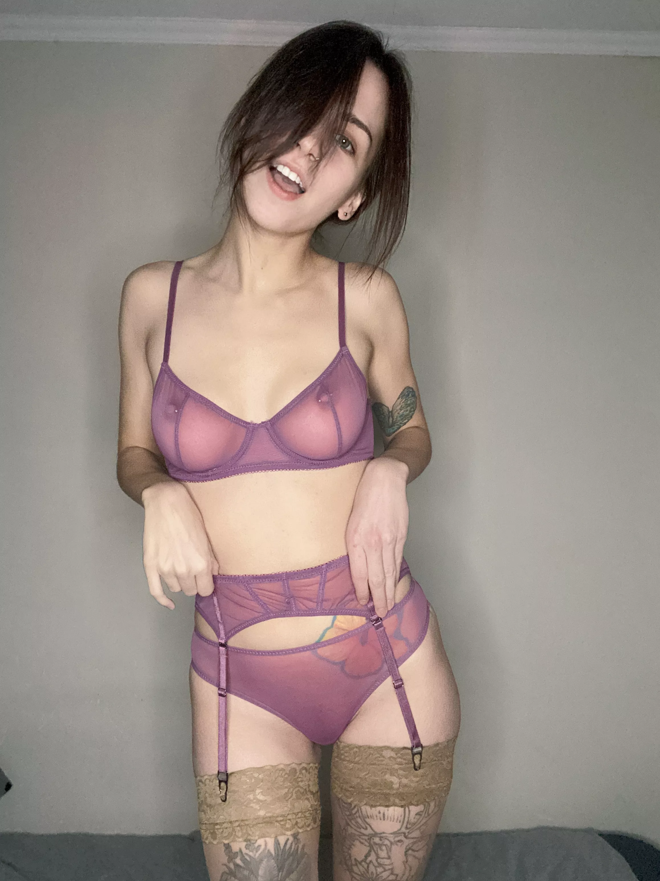 What do you think of this lingerie? And yes I'm all natural [f]