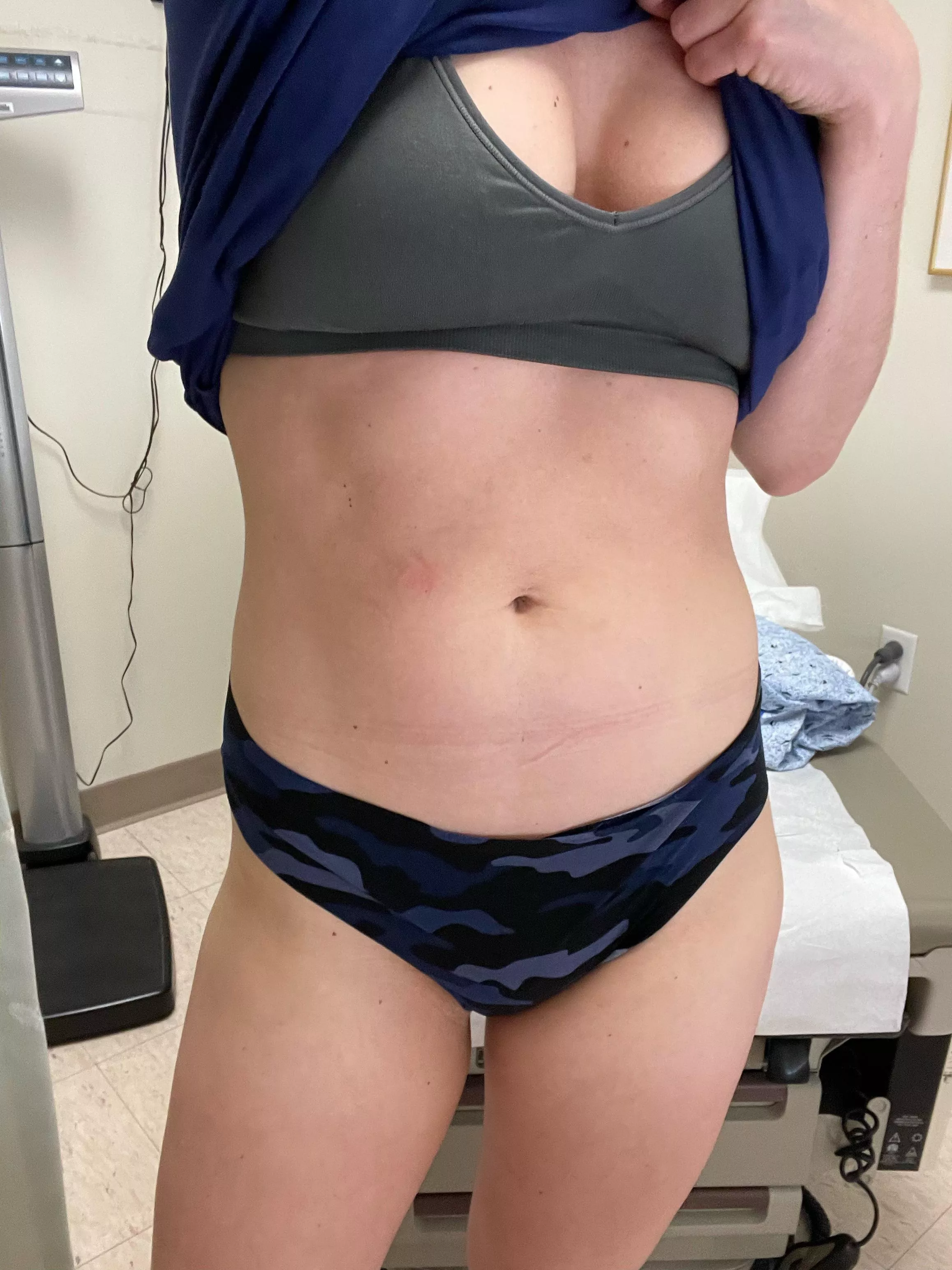 What if you walked into your exam room and found your nurse waiting for you like this? [F]