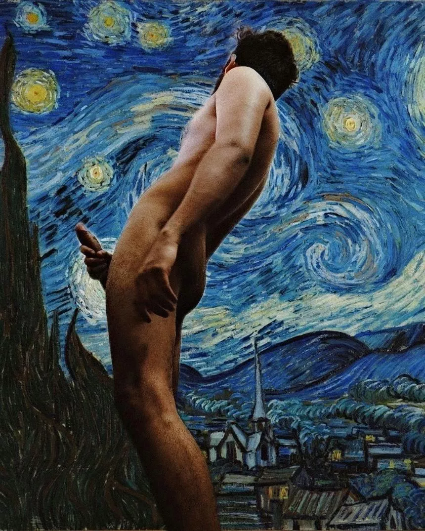 What is better than standing naked under The Starry Night? ✨ What is better than standing naked under The Starry Night? ✨