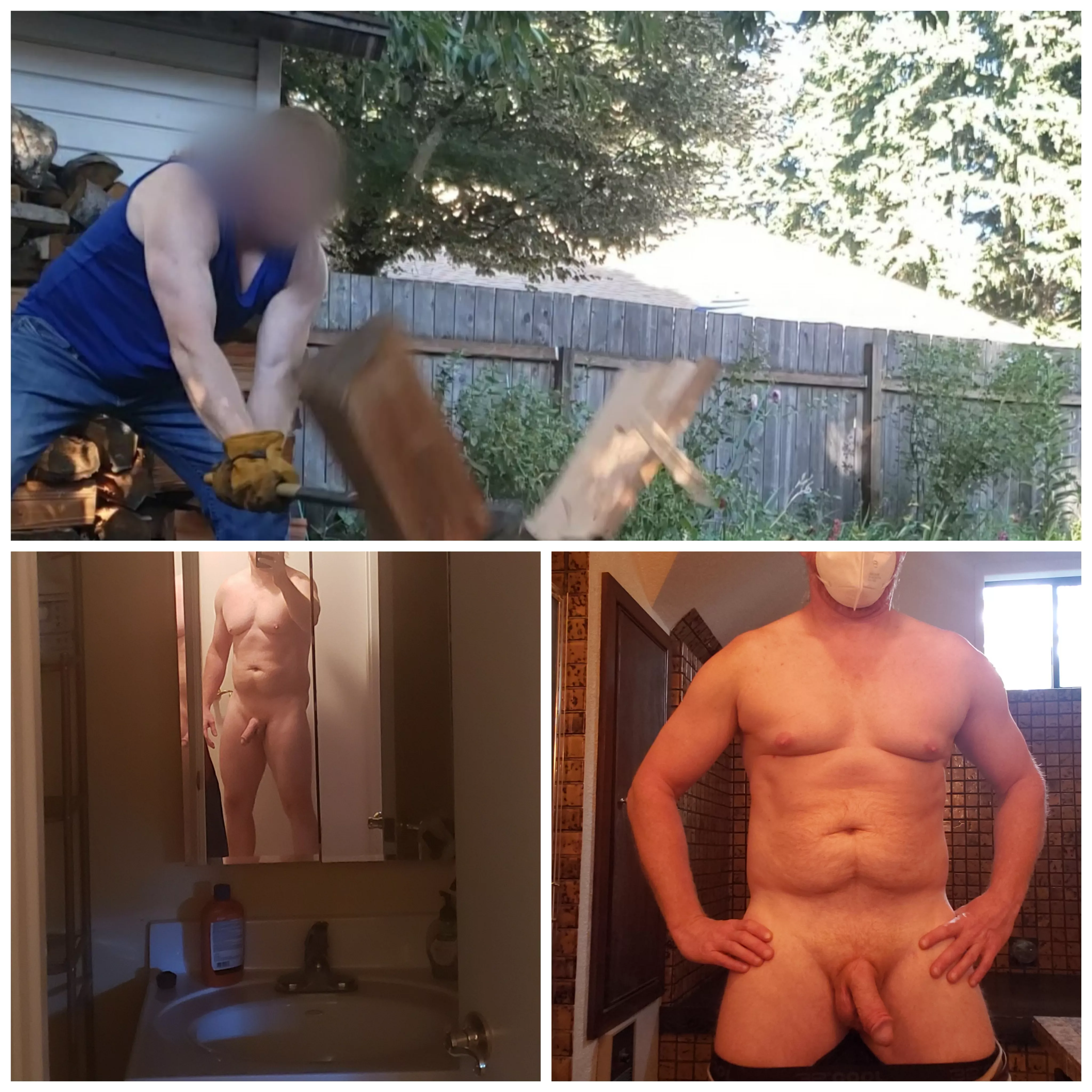 What the hell - down 40#, running and kept the muscle and tummy at 44. What the hell - down 40#, running and kept the muscle and tummy at 44.