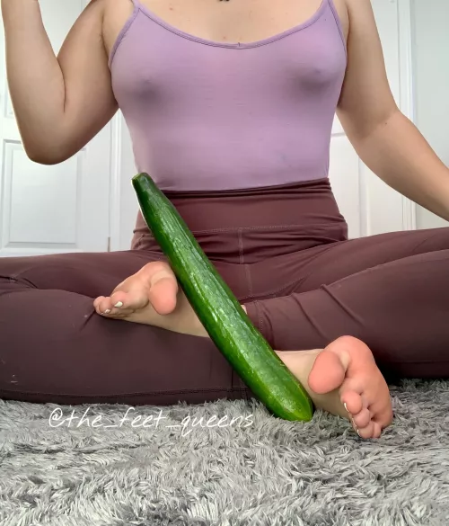 What would you replace the cucumber with? Your nose? Your tongue? Your…