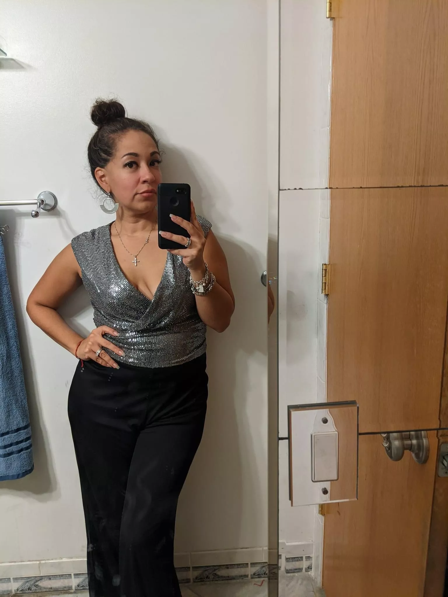 What would you want to do to this married mexican slut ?!