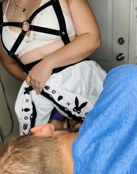 When I canβt get my big cock in I make sure to have one of my slaves do it before I demolish him with it π