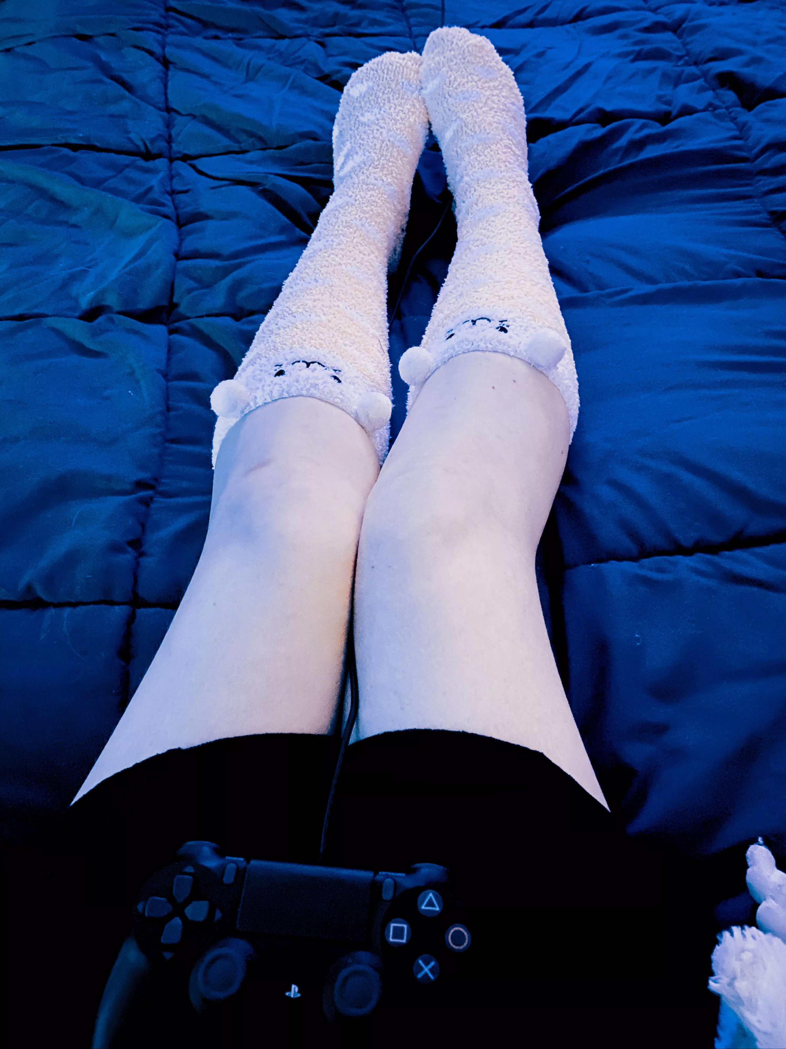 When I feel sick or in pain I like to be as comfy as possible. Cute socks always make me feel better. What helps you feel better?