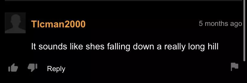 When i saw this comment I couldn’t not hear it. When i saw this comment I couldn’t not hear it.