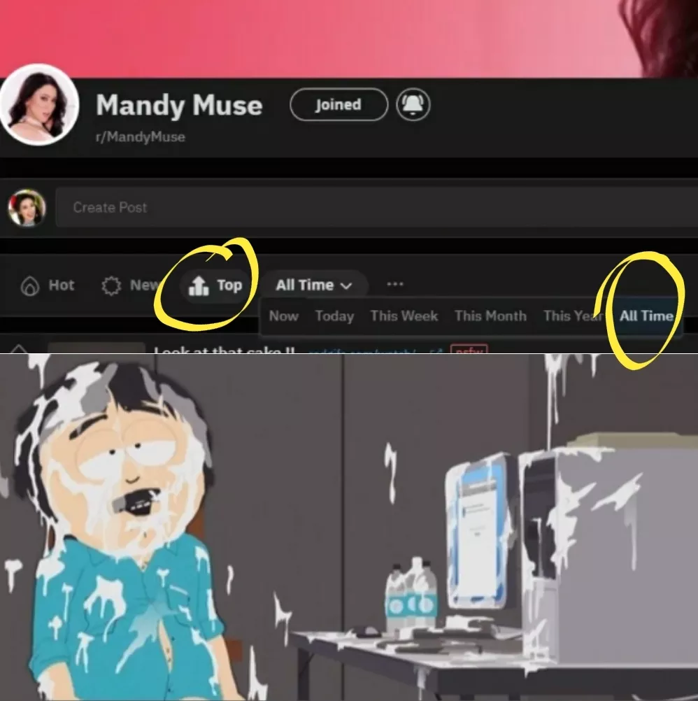 When I sort by top of all time on r/mandymuse