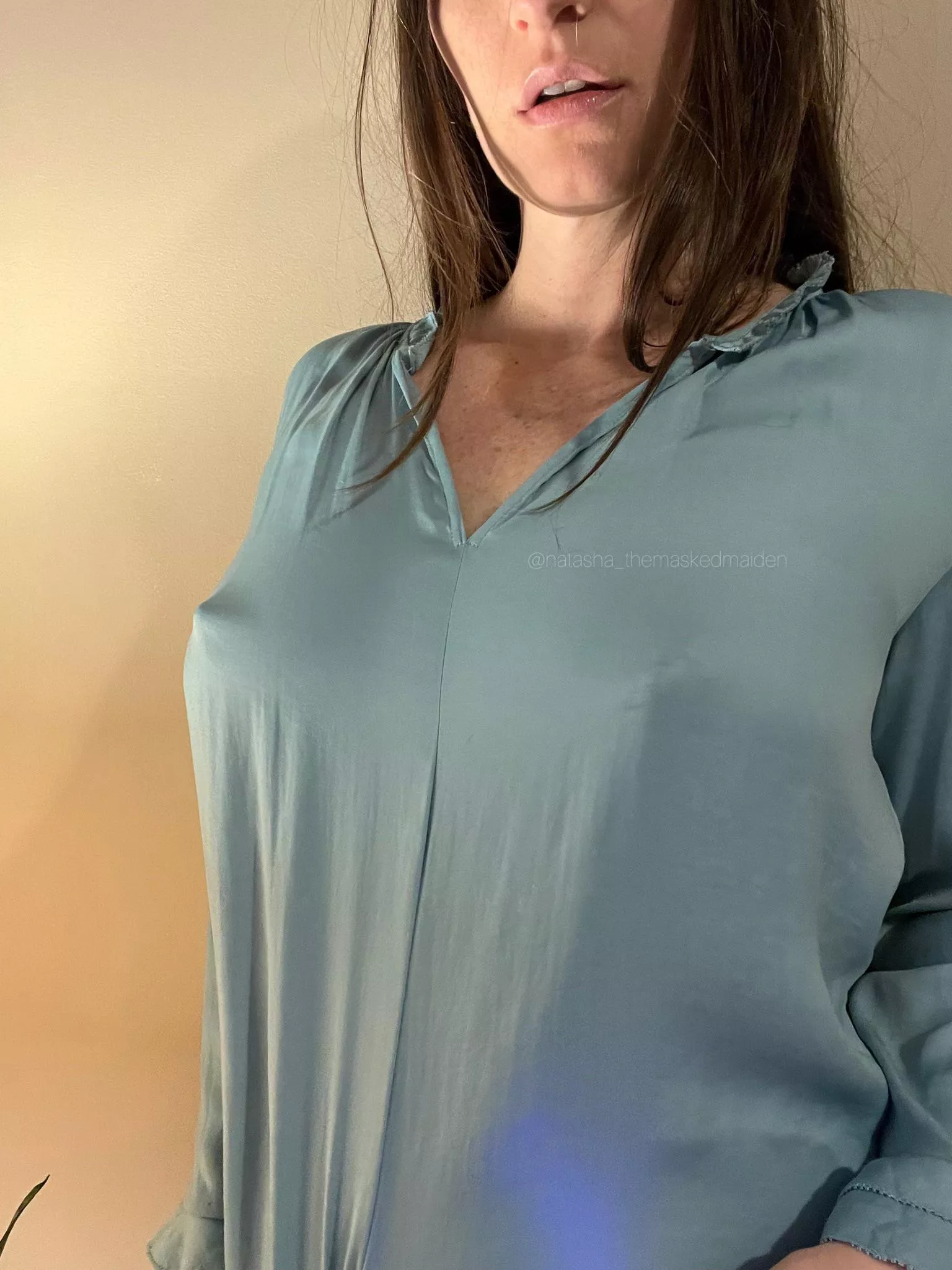 When the silky fabric of your shirt sits just right.