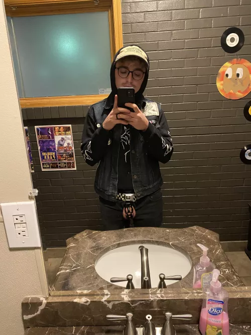 When you are into metal and punk but little do they know you are a locked cock kid