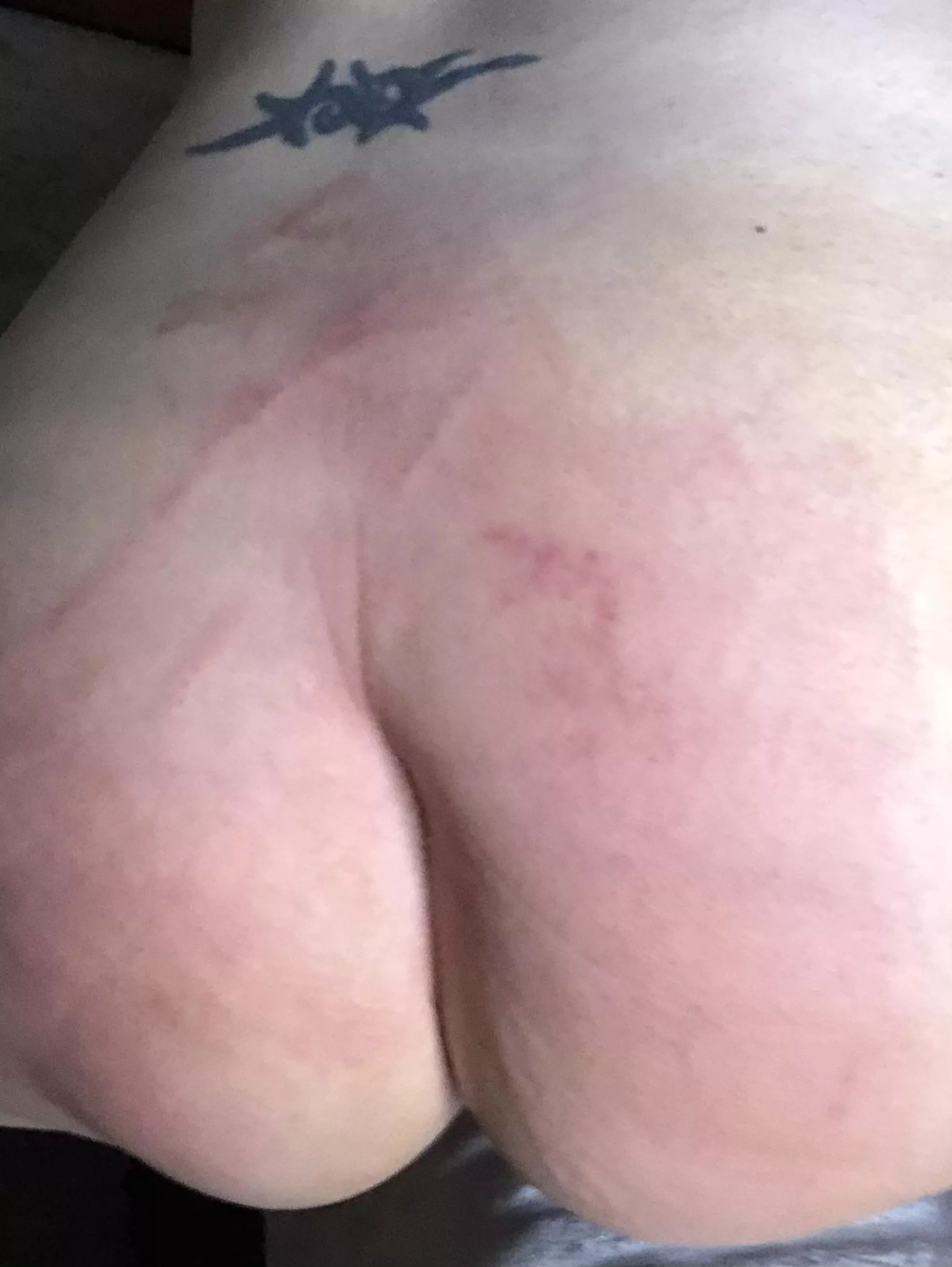 When you lay out spanking tool options on bed and he picks the riding crop ....