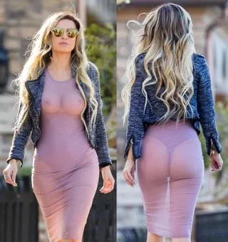 When your dress is just a filter for your body.