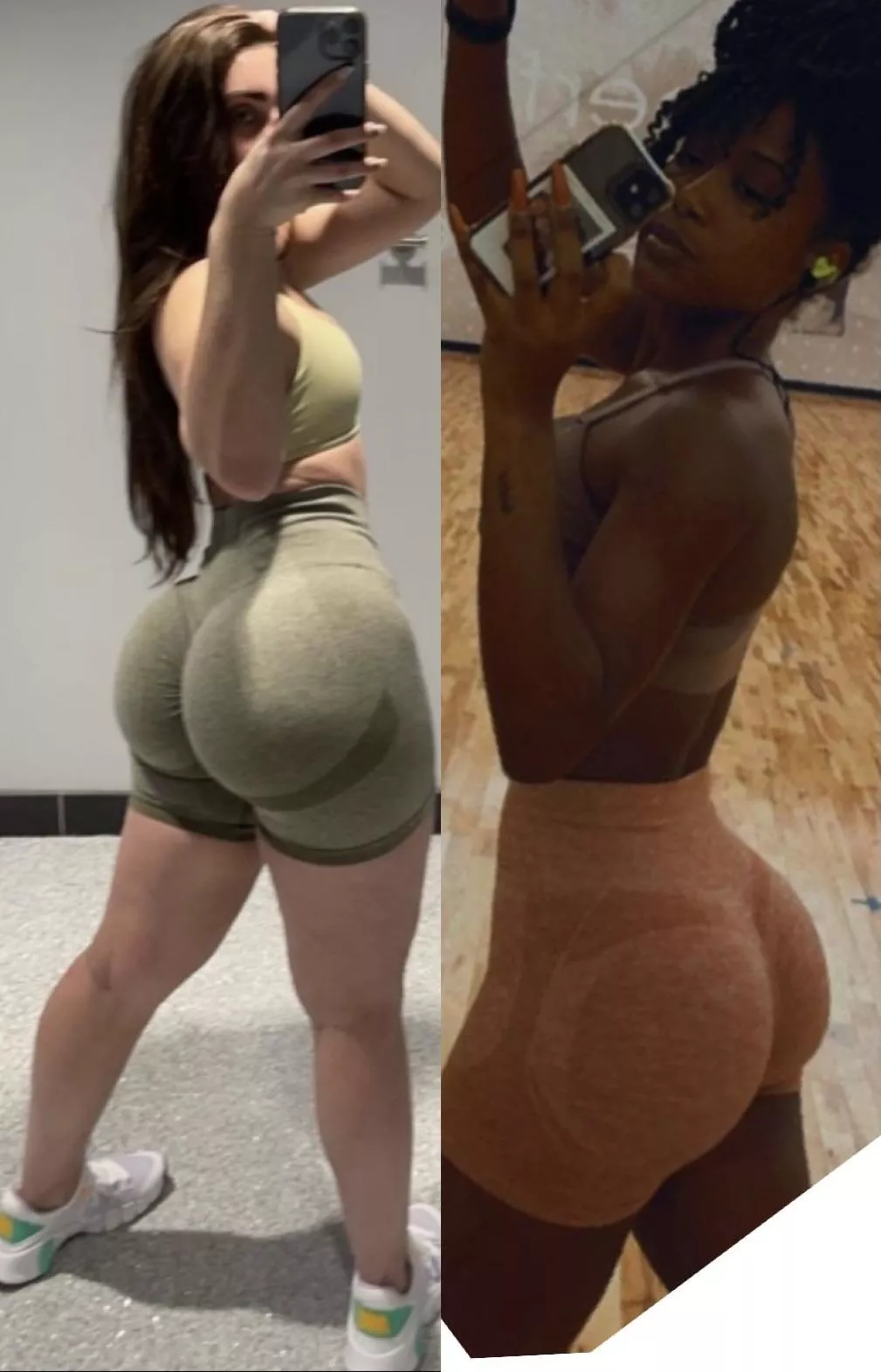 Which booty too big from the other