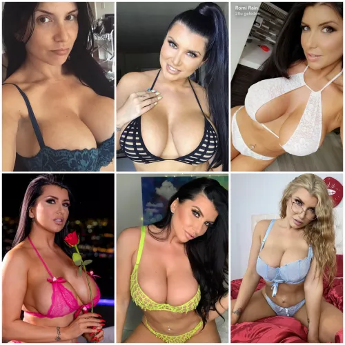 Which bra best displays Romi Rains assets?