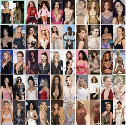 Which celebrity to you think is the hottest of them all (doesn’t have to be in the picture below)