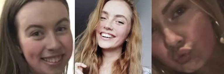 Which face is begging for a brutally hard cock slapping? Which face is begging for a brutally hard cock slapping?