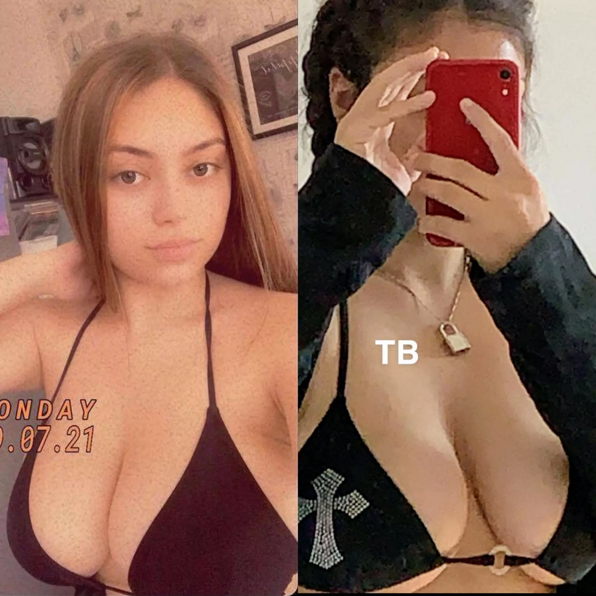 Which pair of tits you fucking?