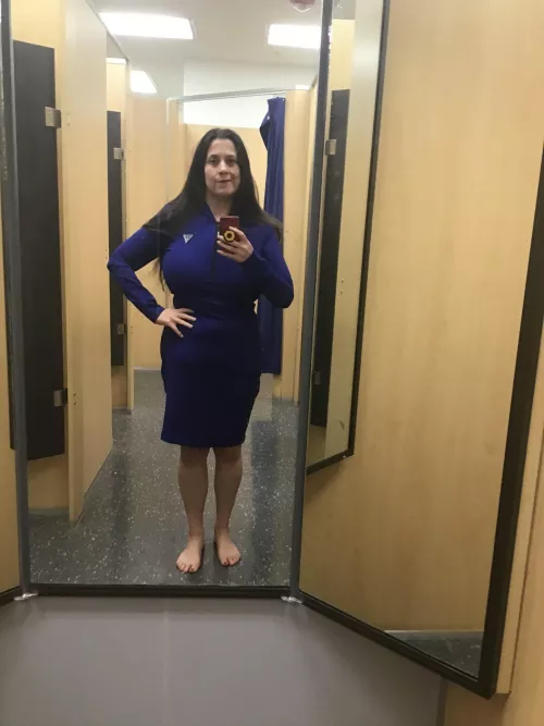 While I (f)eel great in red, I think blue is a good color, too