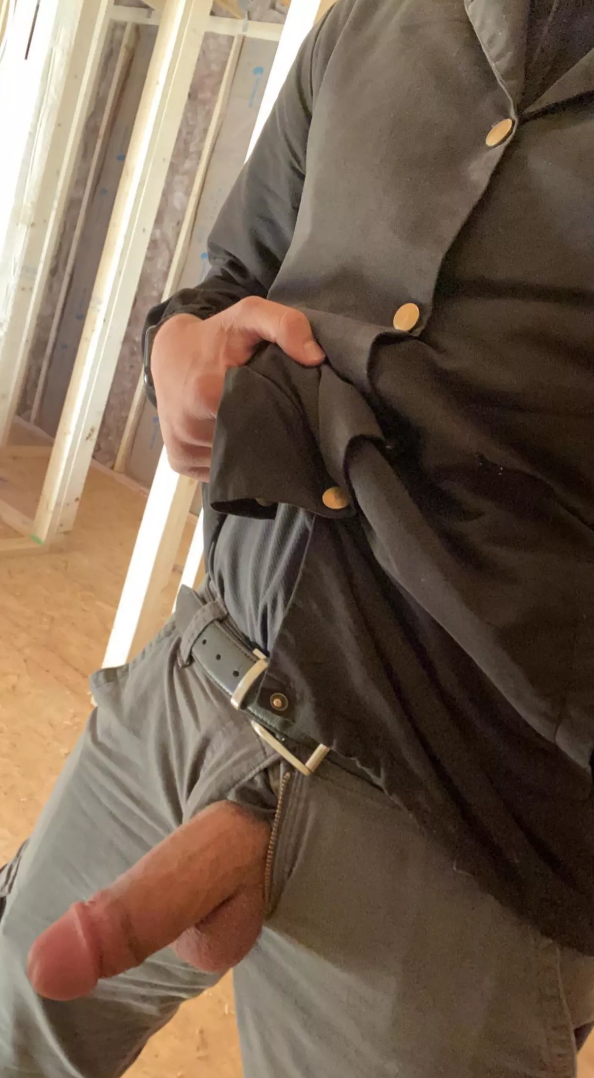 Whipping it out at the job site