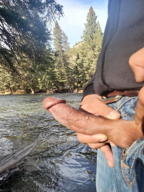 Whipping out both rods while fishing.