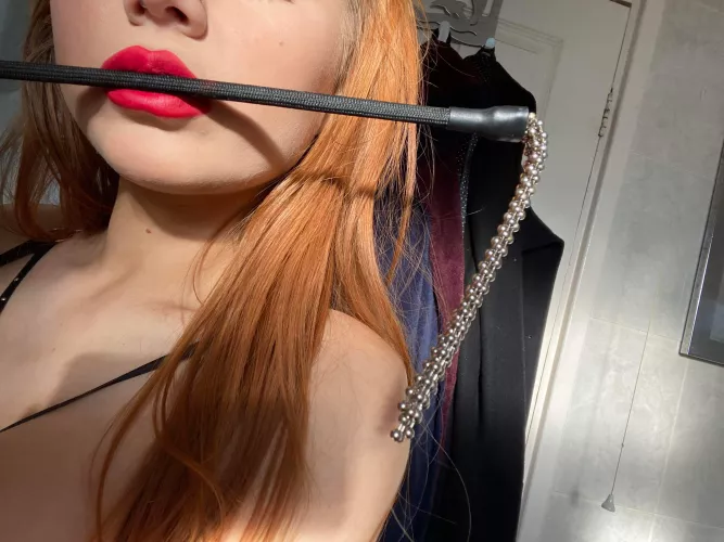 Whips and chains excite me! Kneel for your flogging 😈