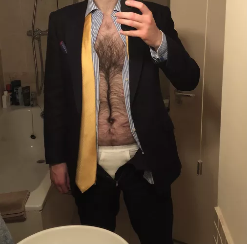 White briefs again today. I’m nothing if not predictable.