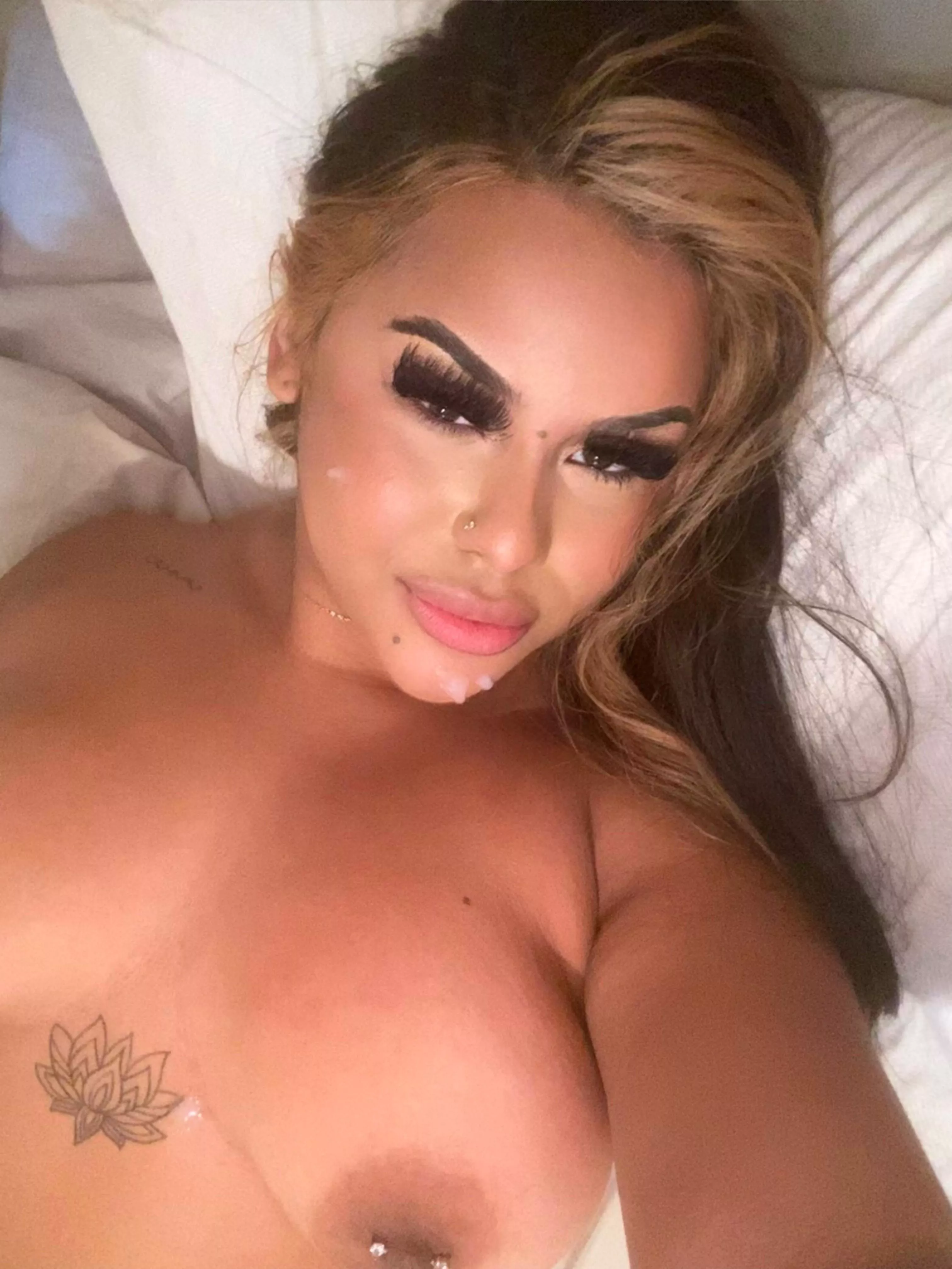 White daddy painted my face 💦