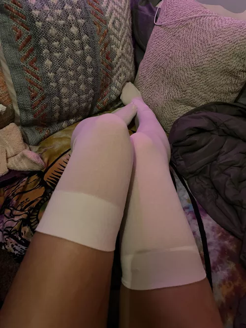 white thigh highs π