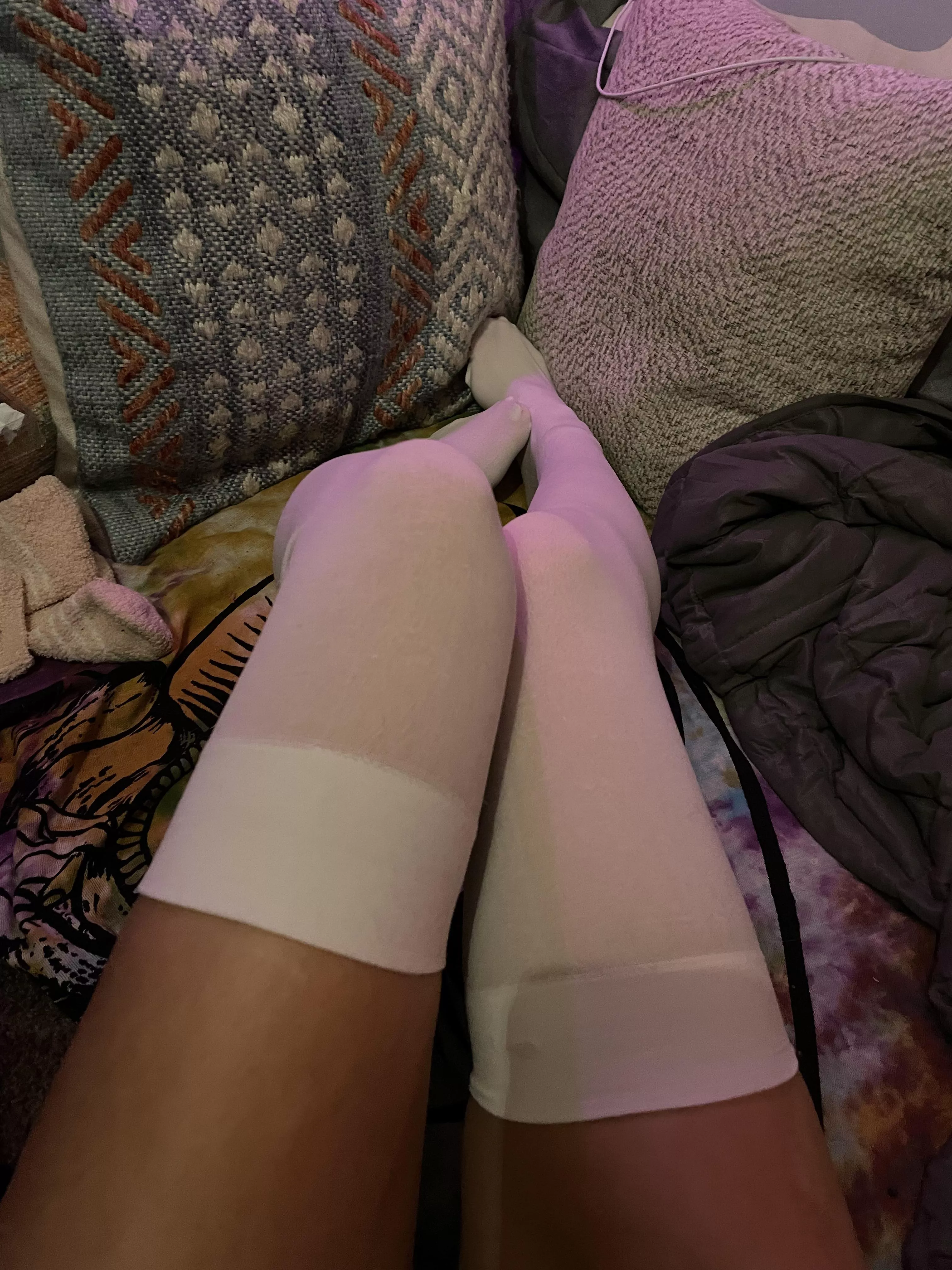 white thigh highs 💕