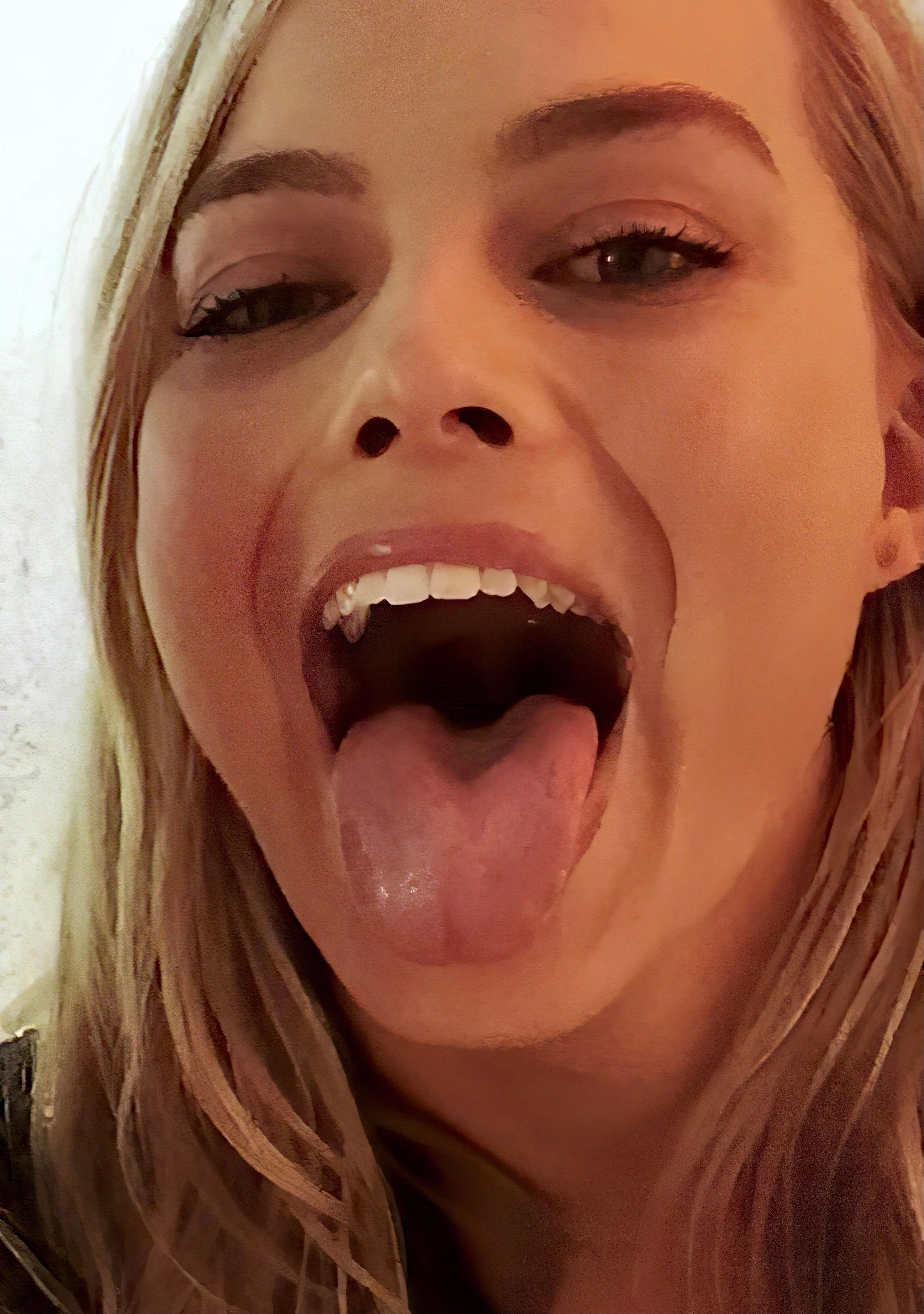 Who else would love to feel the back of Margot Robbie’s throat against the tip of their cock? 💦 Who else would love to feel the back of Margot Robbie’s throat against the tip of their cock? 💦