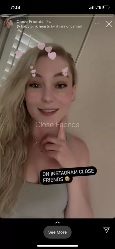 Who got her close friends story on instagram? 👀👀