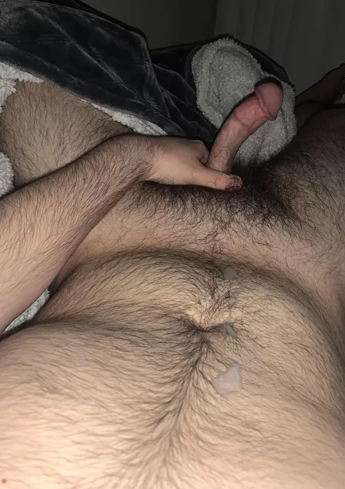 who like pubes covered in cum
