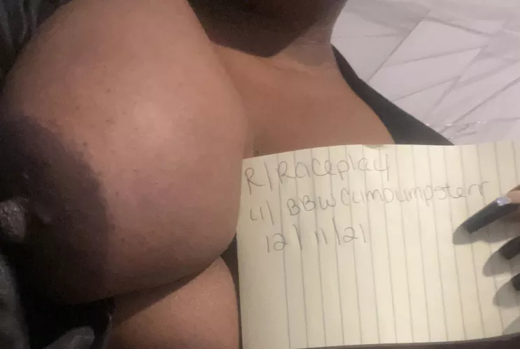 Who wants to cum on my pretty chocolate tits??