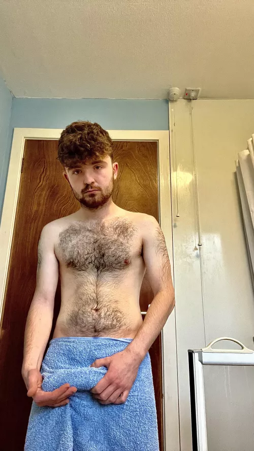 Who wants to know whatās under my towel?