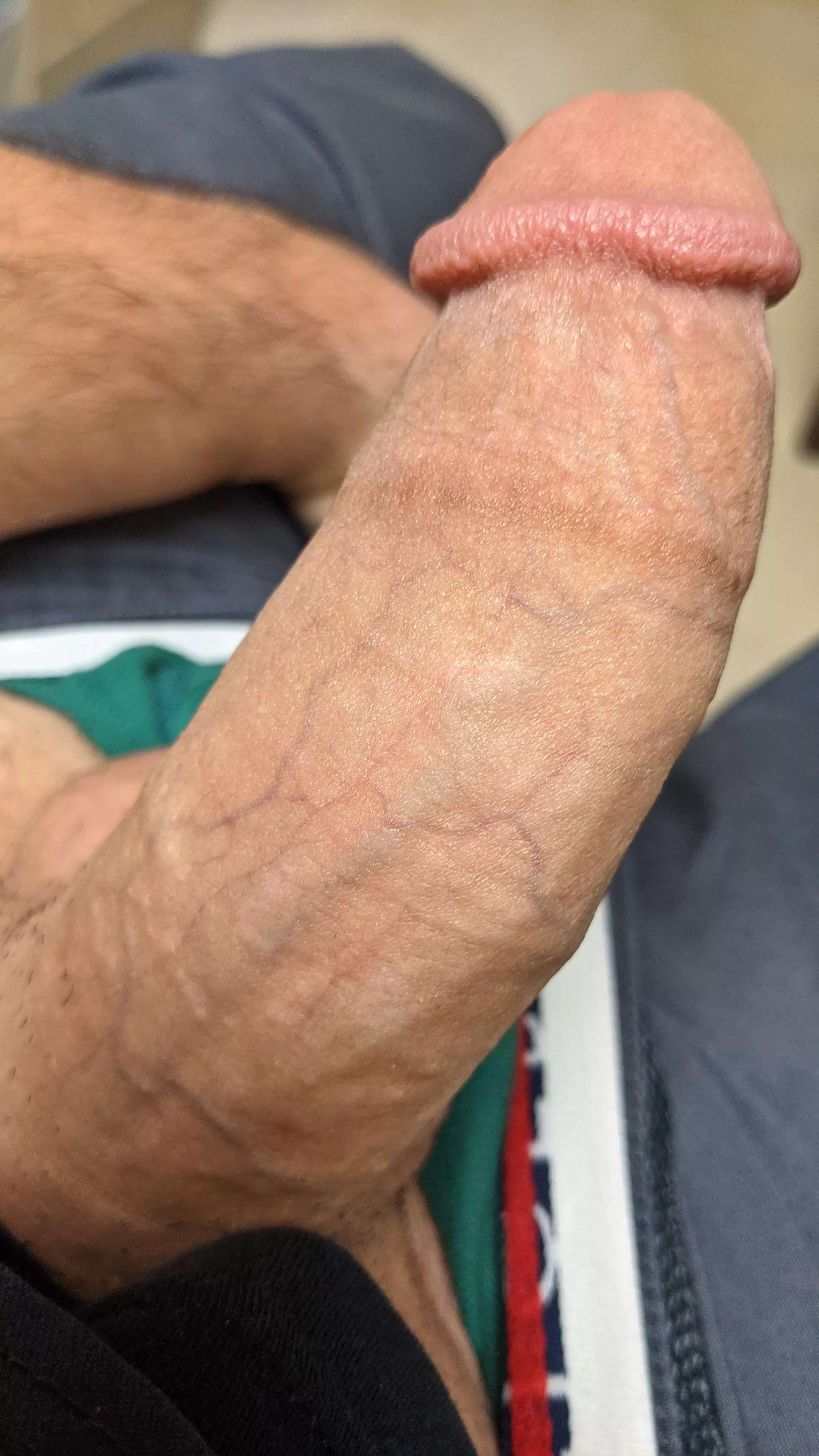 Who wants to see if they can fit my extra thick cock in their mouth? Who wants to see if they can fit my extra thick cock in their mouth?