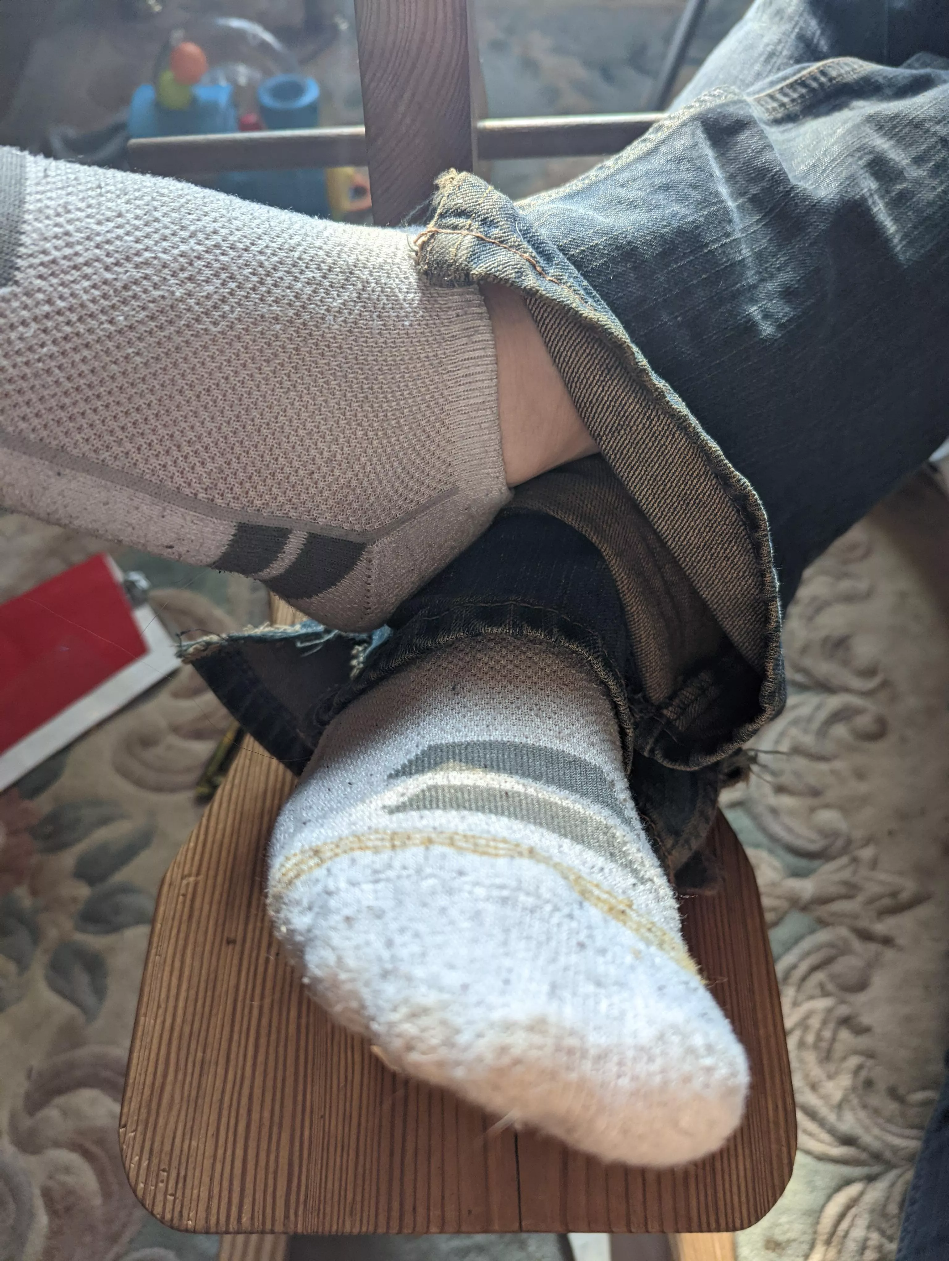 Who wants to sniff these socks? Size 12! Who wants to sniff these socks? Size 12!