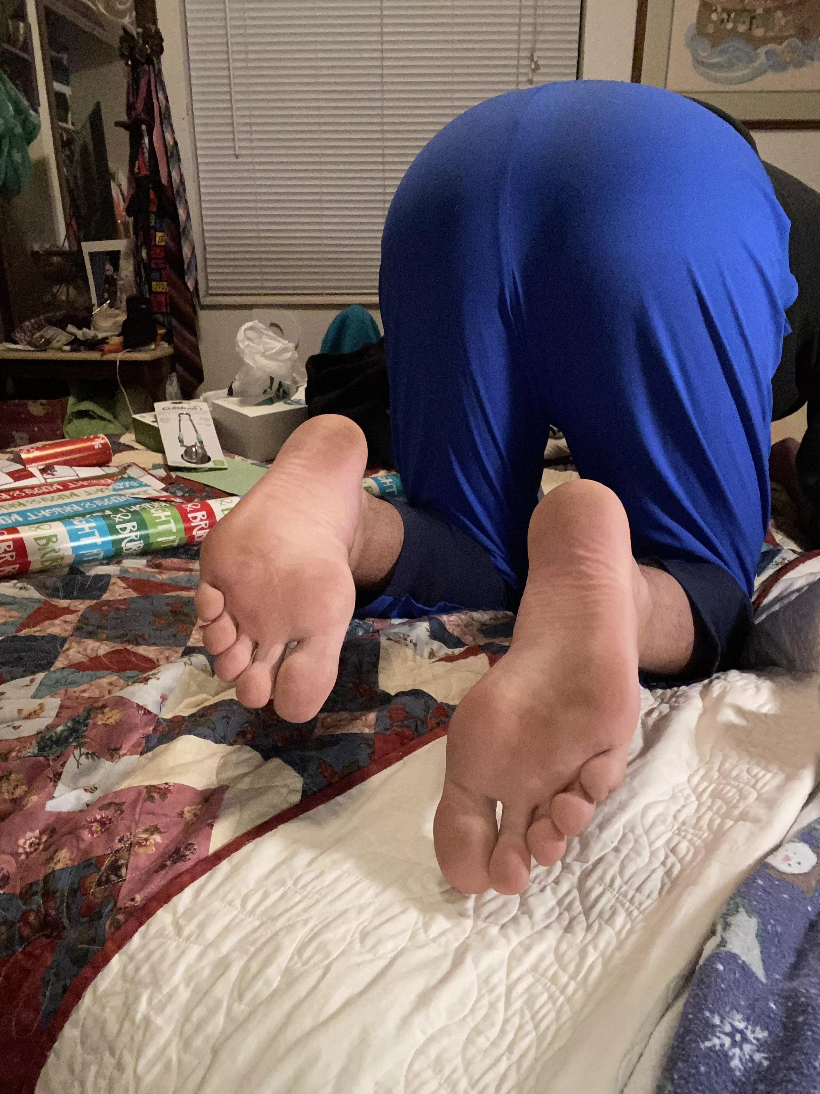 Who wants to unwrap my feet for Christmas? Who wants to unwrap my feet for Christmas?