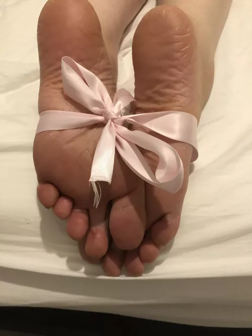 Who wants to unwrap my wife’s feet?