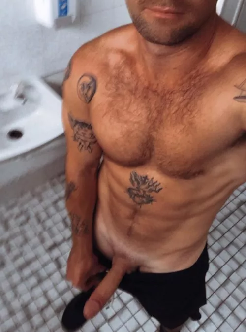 Who would fucked in the gym bathroom?