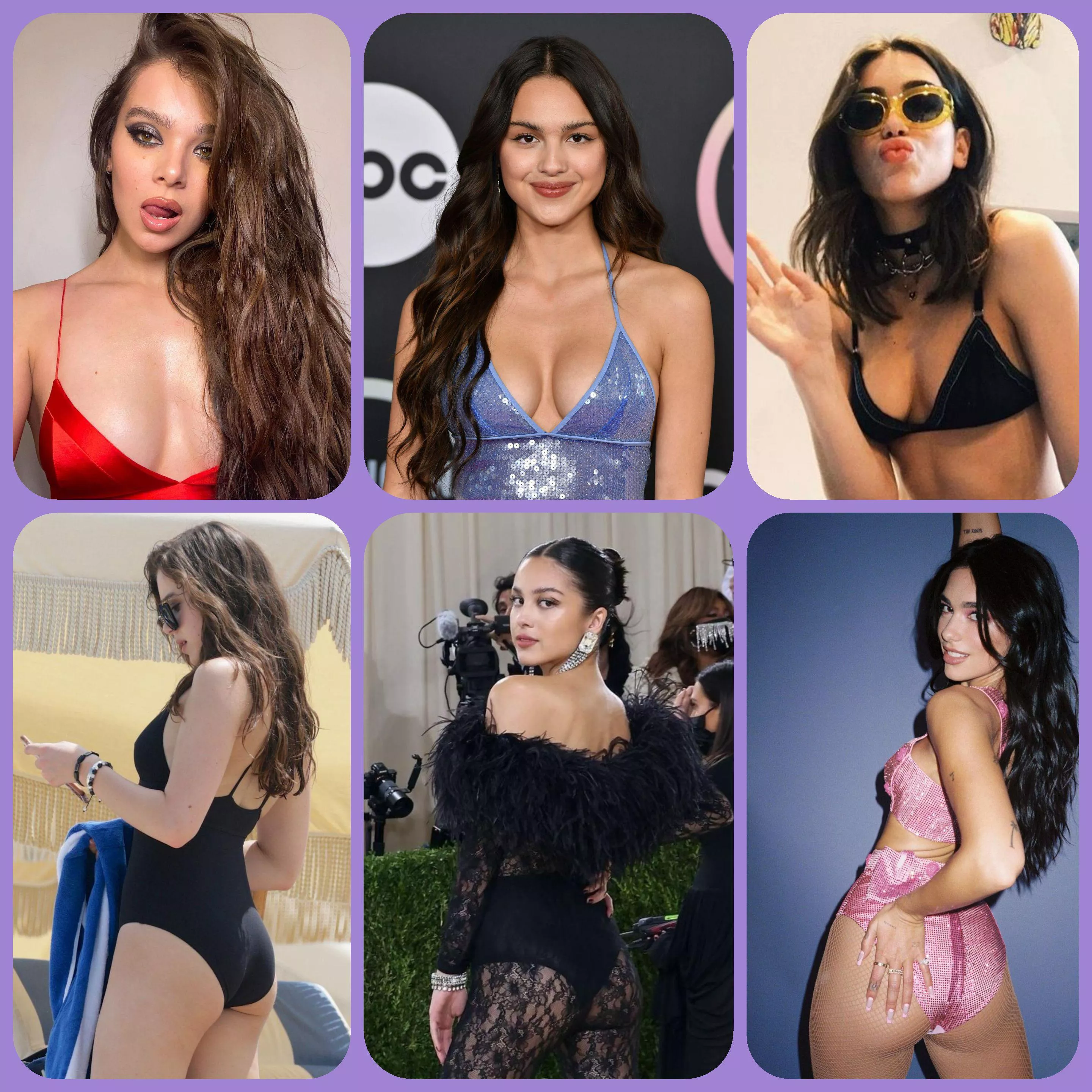 Who would you cum inside? Hailee Steinfeld, Olivia Rodrigo or Dua Lipa