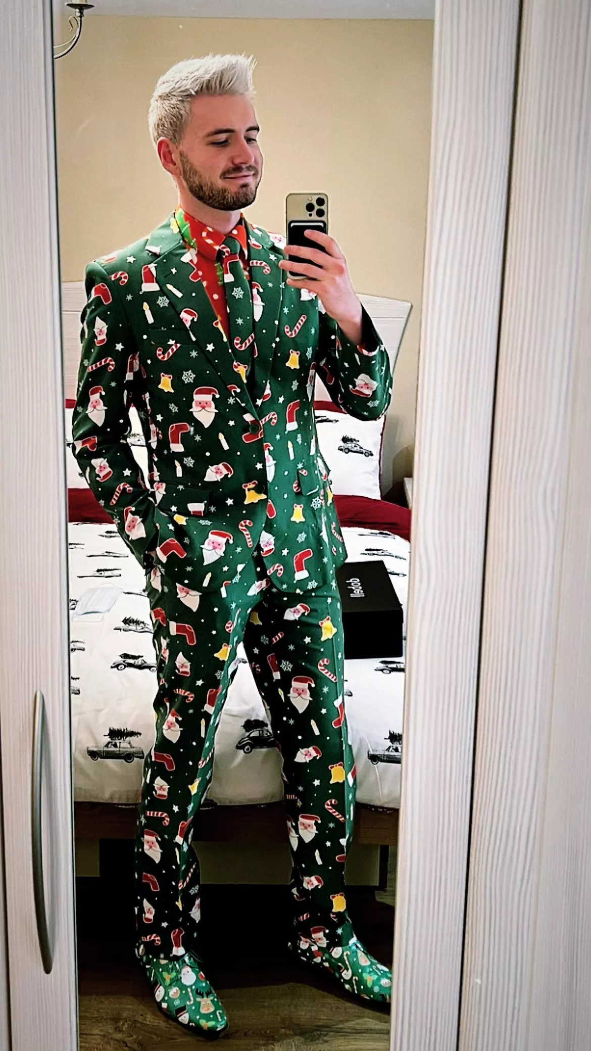 Who would you prefer to come down your chimney - Santa or me?