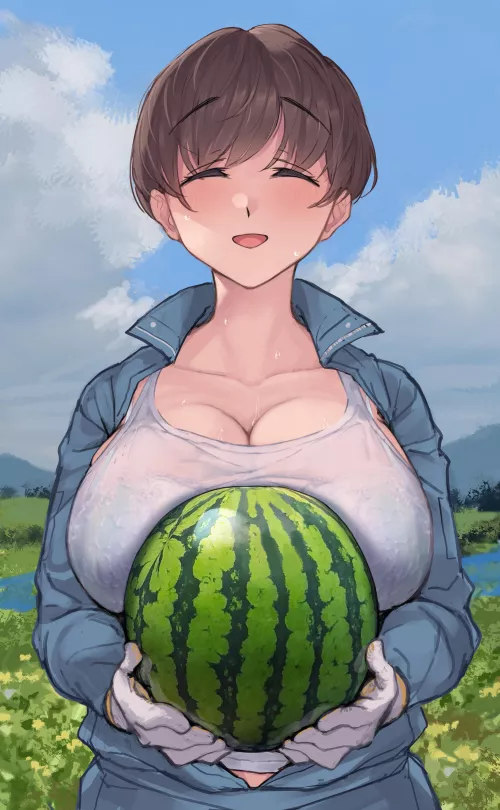 Whoa, nice melon!!