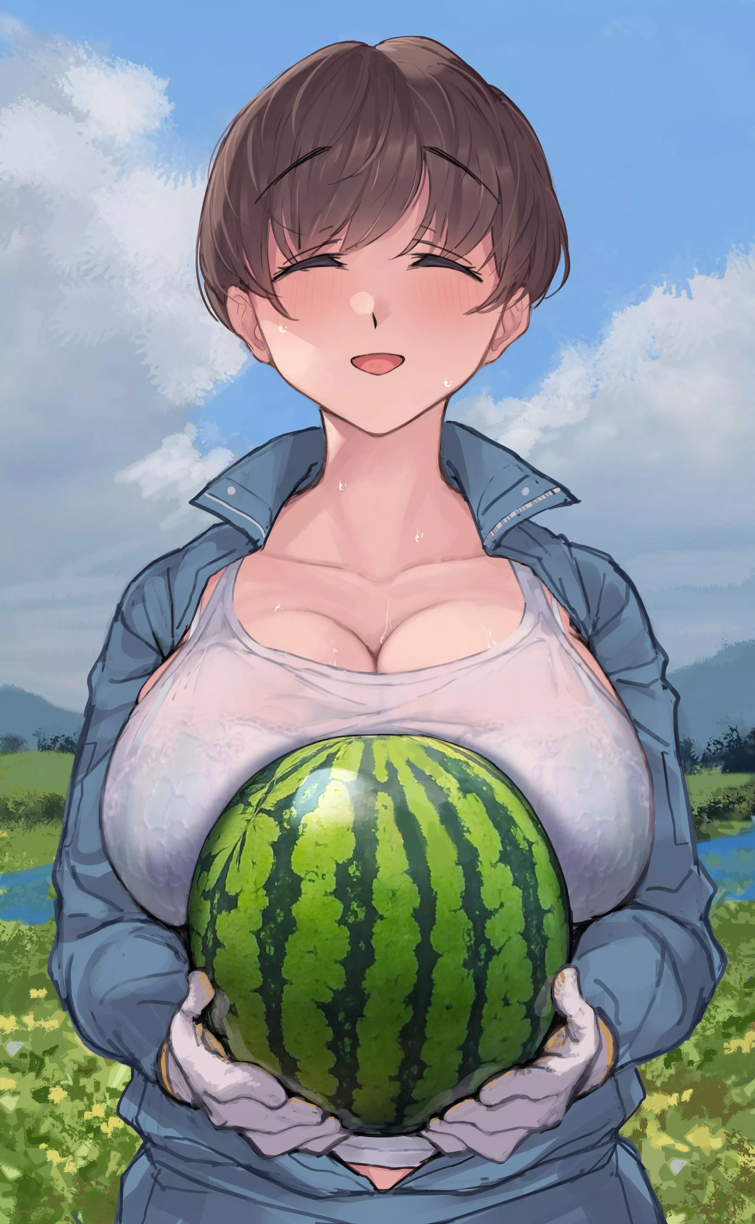 Whoa, nice melon!!