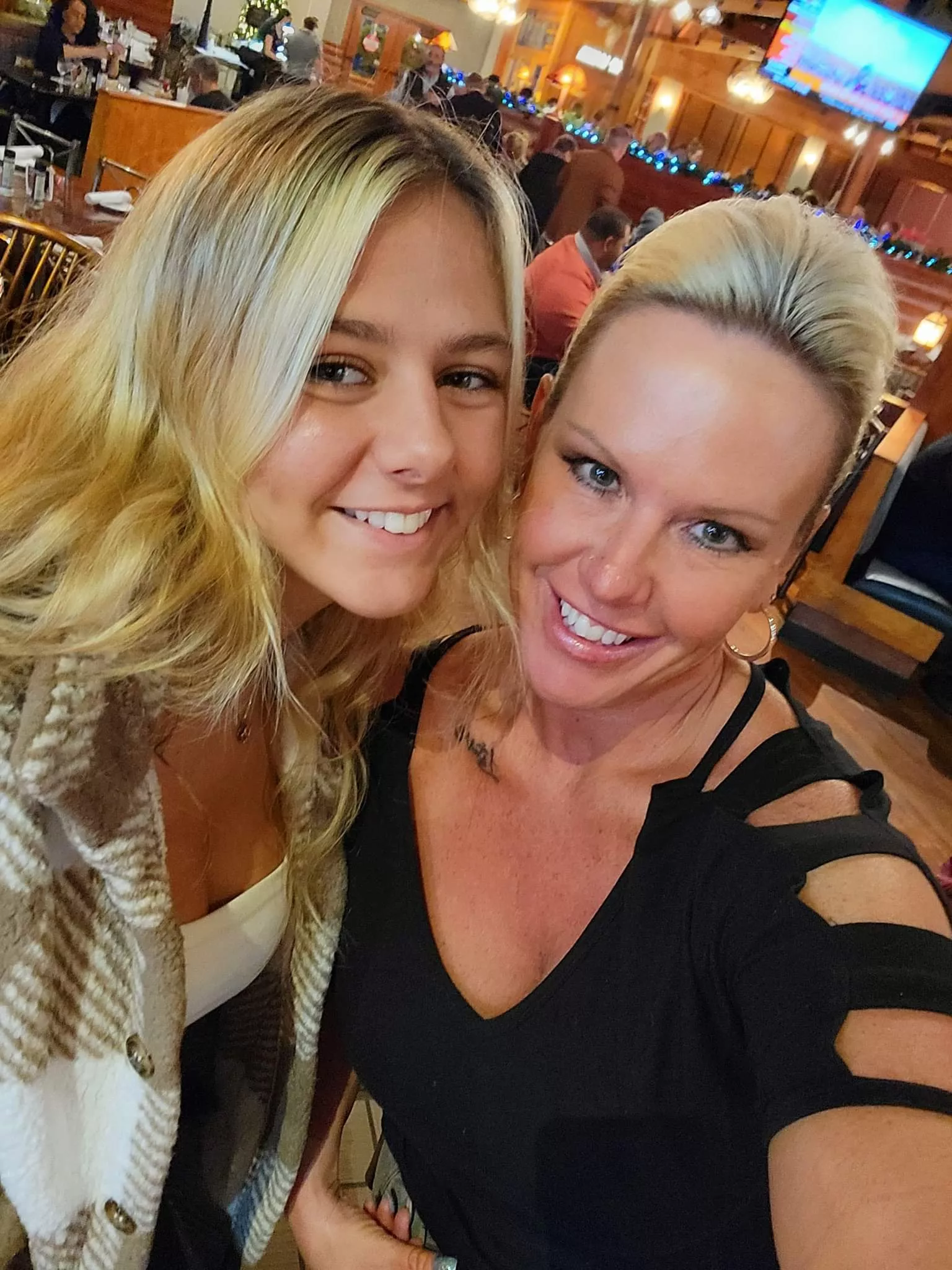 Who's face you spraying?