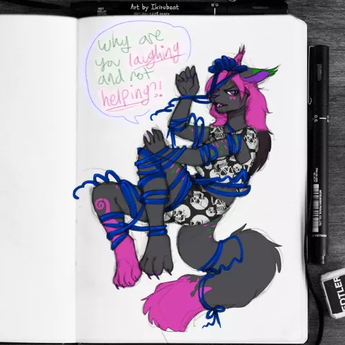 Why are you laughing and not helping?! (Ikirubeat) [Color:by me]